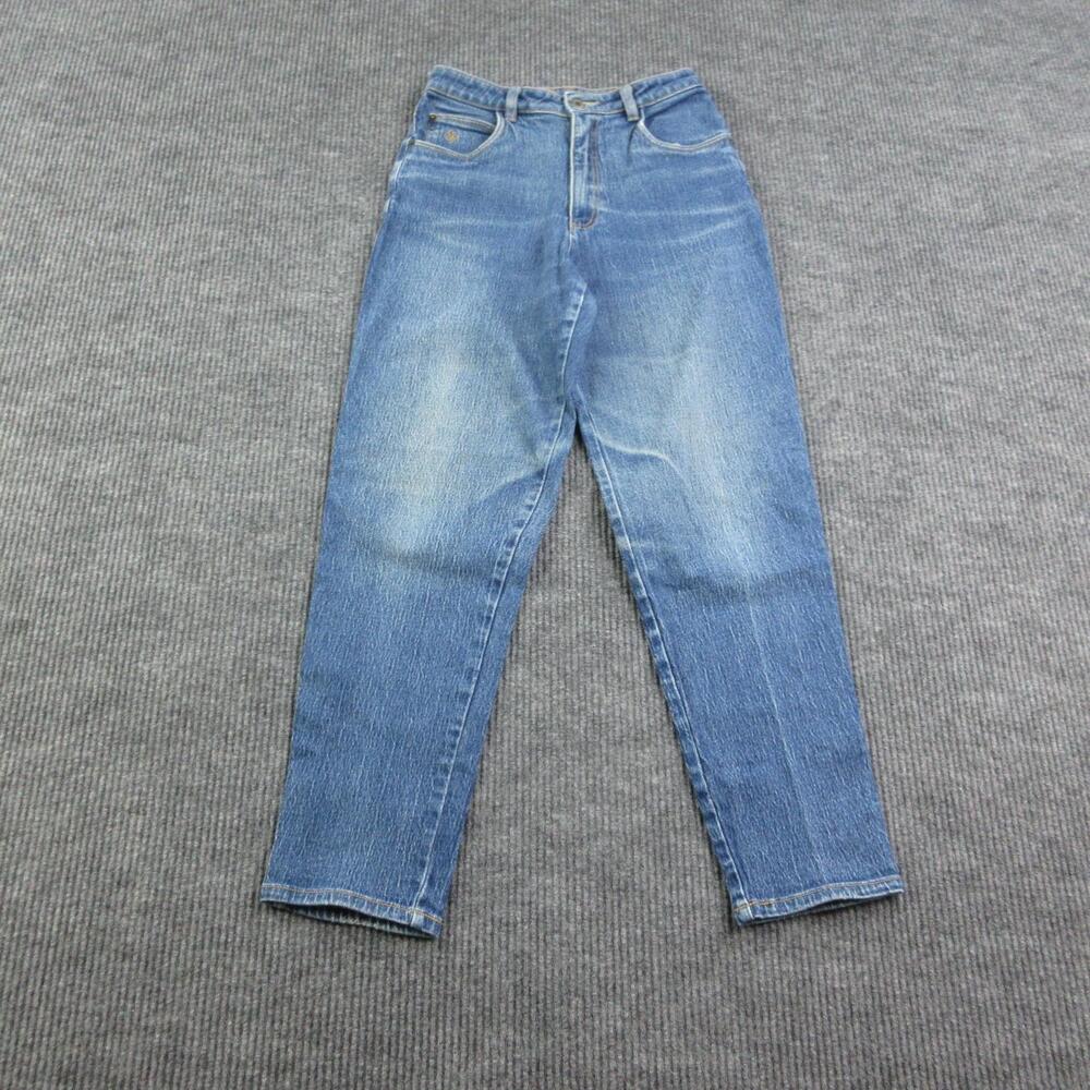 Gloria Vanderbilt Jeans Womens 8 Blue Tapered High Rise Newport Classic 27x30*